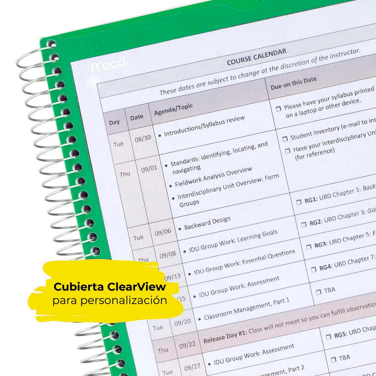 Five Star Cuaderno Personalizable de Espiral Profesional 100 Hojas a Raya 1 Materia