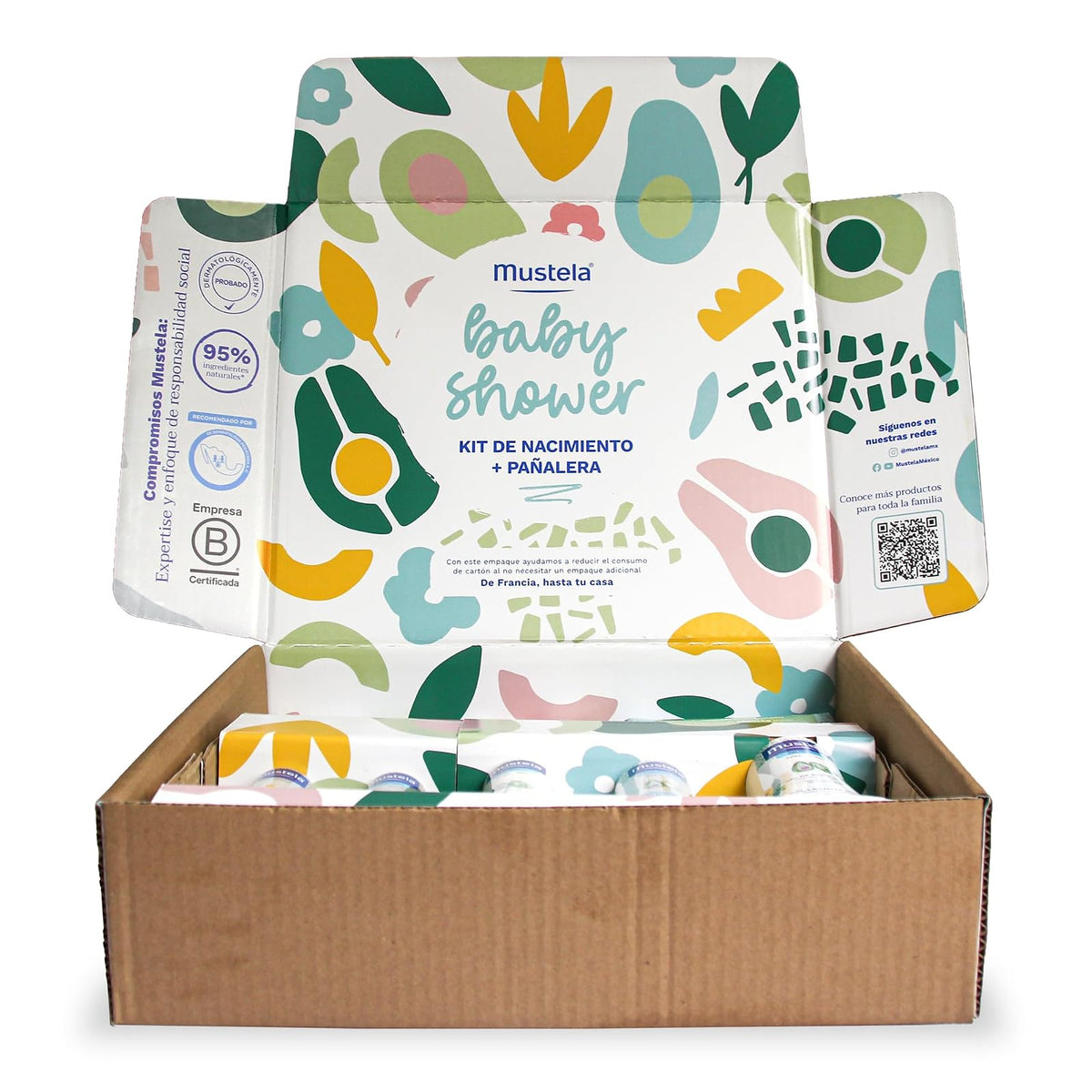 Mustela Baby Shower Pack + Pañalera, 10 productos, Ideal para Regalos