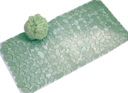InterDesign Pebblz Bath Mat, Clear - Verde