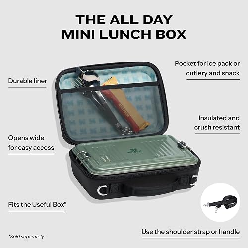 STANLEY - Lonchera para todo el día | 4.2 cuartos | Bolsa de almuerzo aislada de EVA | Resistente a los aplastamientos | Correa ajustable | Sin BPA | Negro