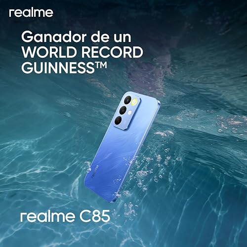 Celular Realme C85 | 8 GB RAM + 256 GB | Dual SIM | Snapdragon 685 | Batería 7000mAh | Carga Rápida 45W | Pantalla 6.8" 144Hz | Cámara 50 MP | IP69 | Negro