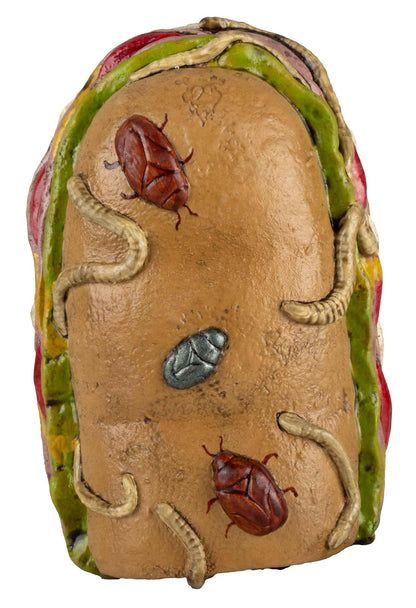 Ghoulish Productions Decoración de látex Rotten Sandwich. Sandwich Podrido Decoración Halloween. Sandwich Halloween. Decoración Comida Podrida. Ideal para Usar en Fiestas de Halloween, casa embrujada