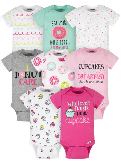 Onesies Brand Body para Bebé, Estampados Variados - Recién Nacido - Dulces rosas