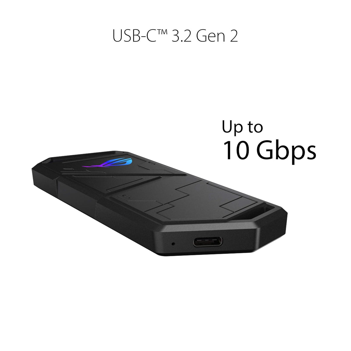 ASUS ROG Strix Arion External M.2 NVMe PCIe SSD Enclosure Featuring up to 10 Gbps Transfer speeds with USB 3.2 Gen 2 Type-C and USB Type-A Cables (ESD-S1C)