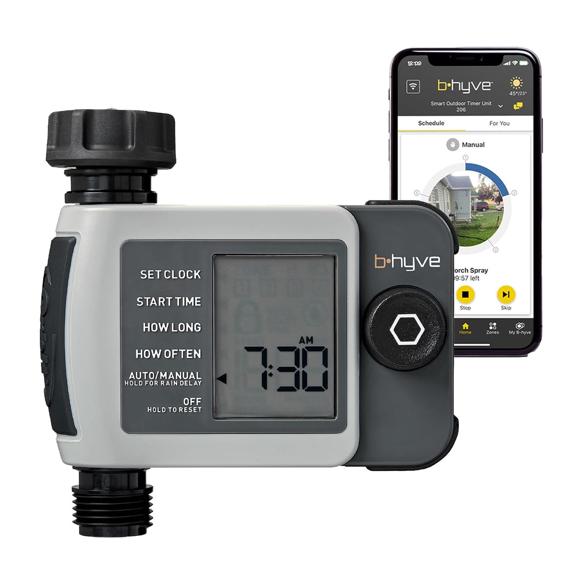 Orbit 24511 B-hyve XD - Temporizador Inteligente de riego de Manguera de 1 Puerto