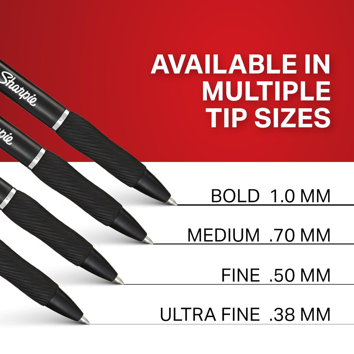 Sharpie Marcadores Permanentes, Punta Ultra Fina, Color Negro, Set de 12 Marcadores