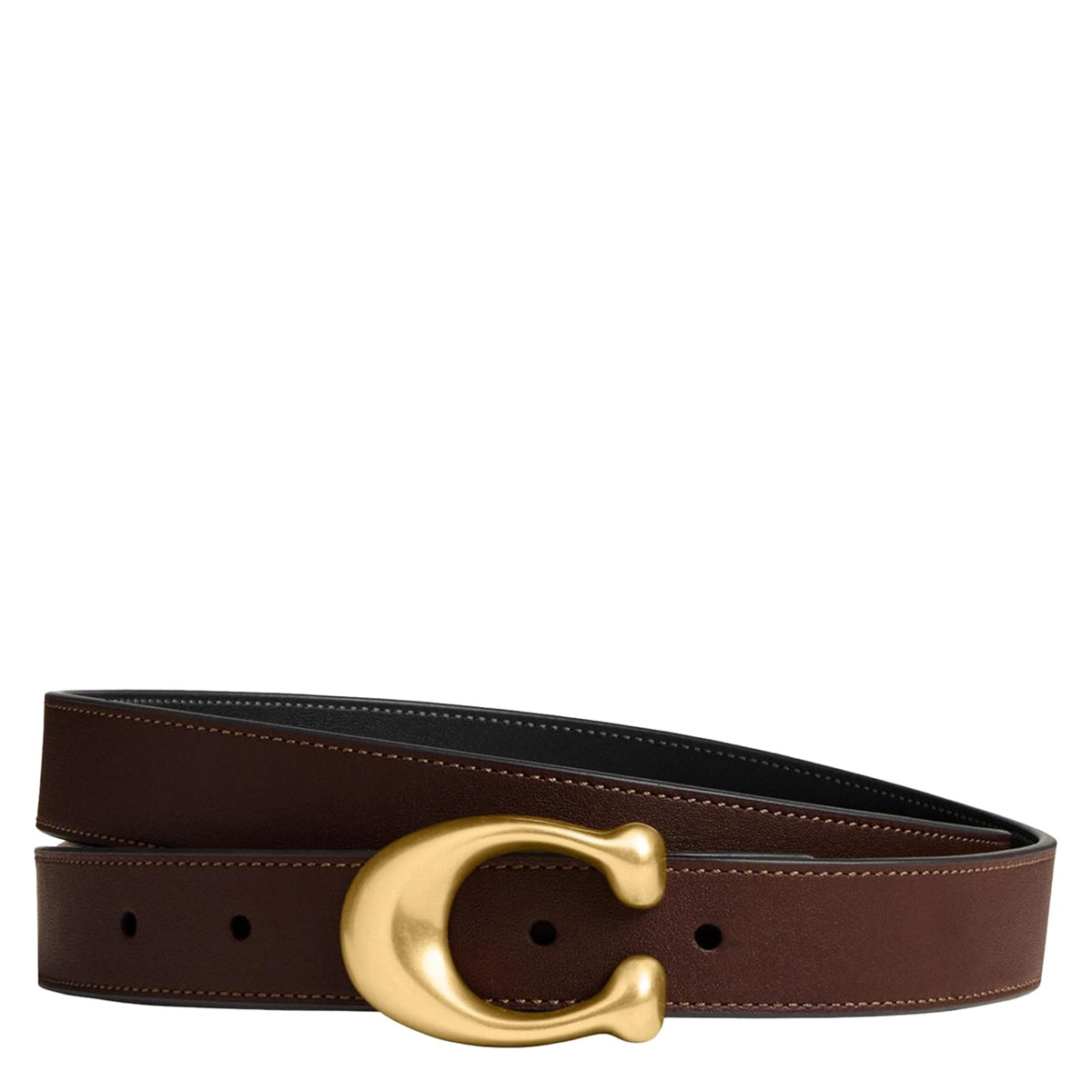 COACH 25mm Cinturón Mujer - Medium - B4 - Maple Black