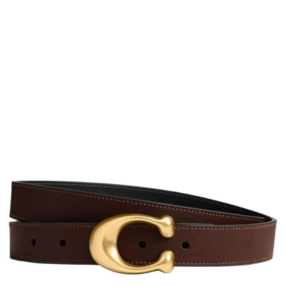COACH 25mm Cinturón Mujer - Medium - B4 - Maple Black