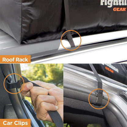 Rightline Gear Sport 3 Portaequipajes para Techo de Auto 100S30, 18 ft³, 100% Impermeable, Negro y Gris