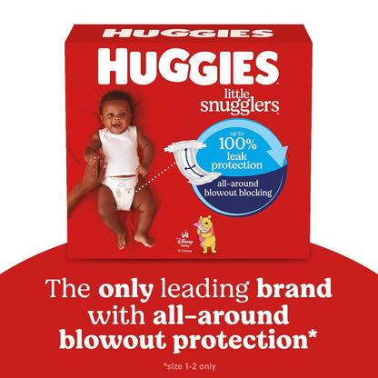 Pañales para bebé talla 4 (22-36 libras), 120 unidades, Huggies Little Snugglers