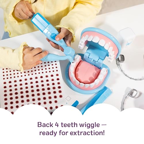 Melissa & Doug Juego de Imitación de Dentadura y Accesorios Dentales, Multicolor, 26 pcs