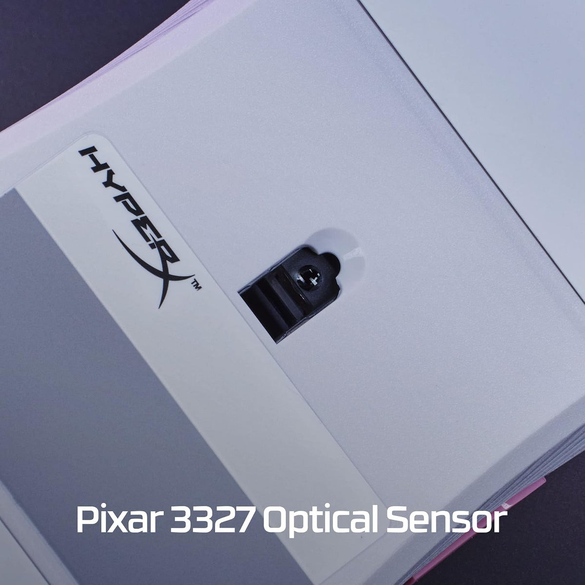 HyperX Pulsefire Core Rosa/Blanco - Ratón para Juegos RGB Rosa/Blanco,con Sensor Pixart 3327 de hasta 6200 PPP, 7 Botones programables, 639P1AA
