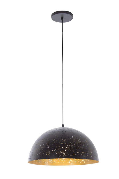 MAXXI MX-CL8017 Candil Decorativo Techo, Aluminio Negro Mate, E26