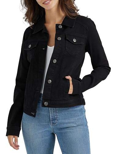 Wrangler Authentics Women's Denim Jacket, Weathered, Large