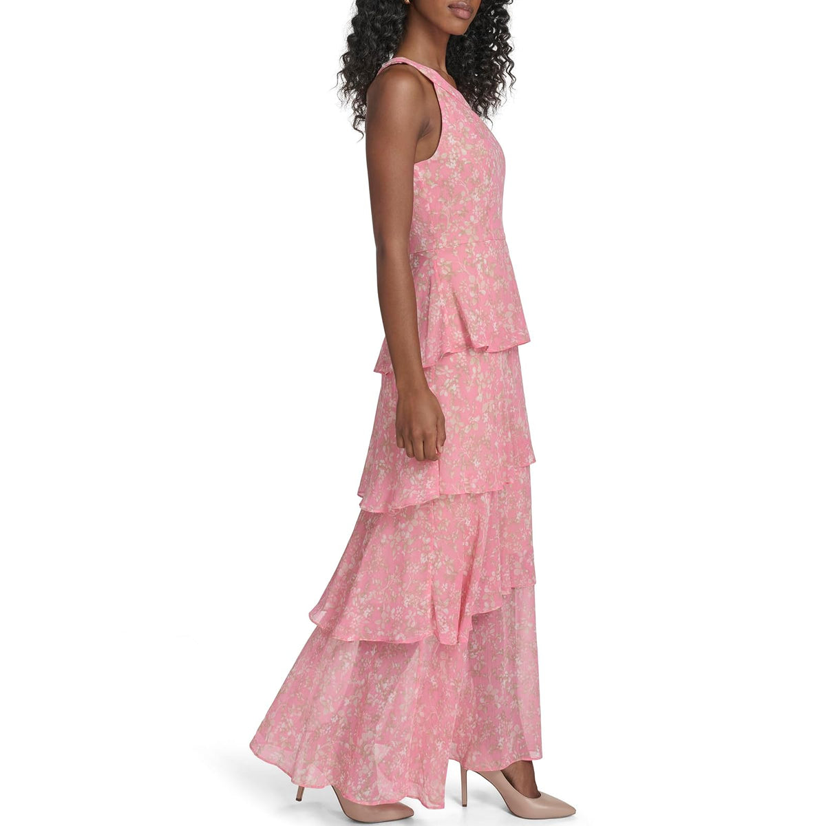 Tommy Hilfiger - Vestido Largo sin Mangas con Cuello Halter para Mujer