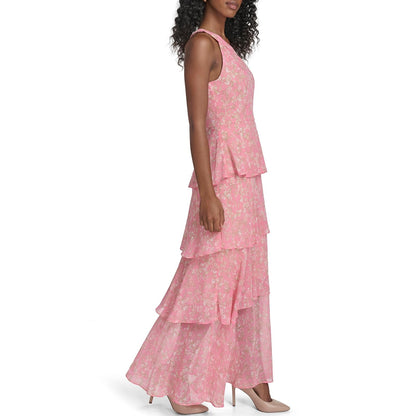 Tommy Hilfiger - Vestido Largo sin Mangas con Cuello Halter para Mujer