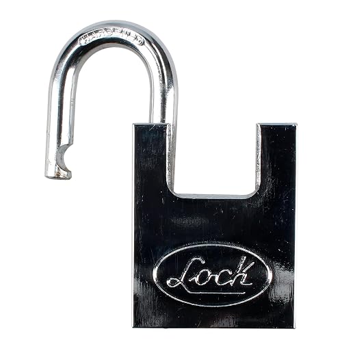 Lock L22A40DCSB Candado de Acero Antipalanca, Llave de Discos, Cromo Satinado, 40 mm