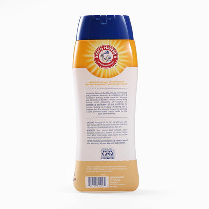 Champú de avena Arm & Hammer para perros | El mejor champú de avena para todos los perros y cachorros, 16 onzas, aroma a vainilla y coco