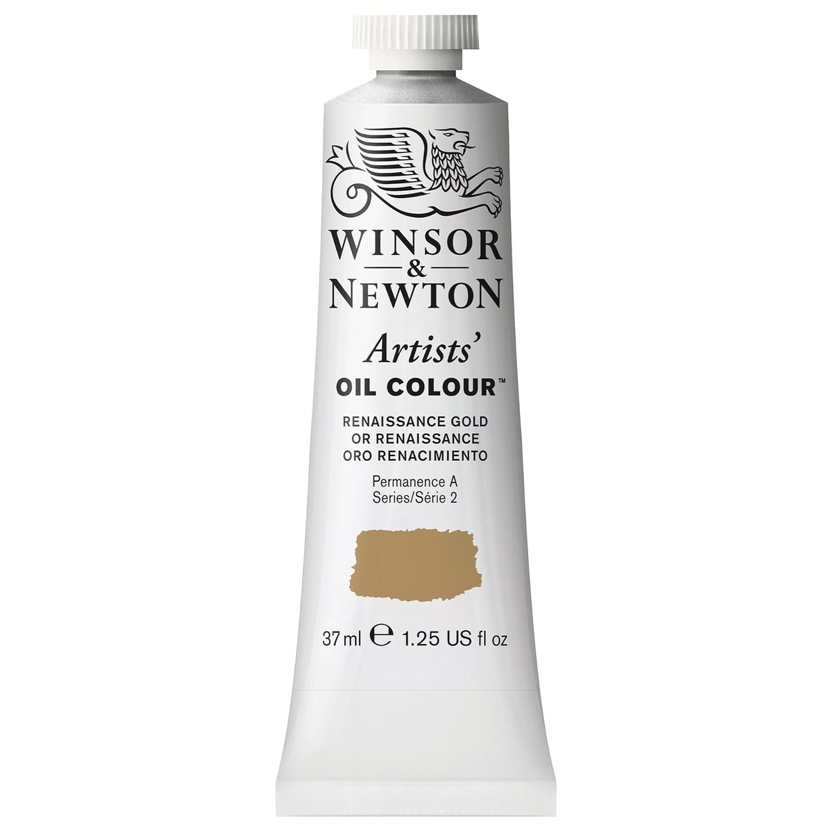 Winsor & Newton Artists' Oil Colour Pintura al Óleo Profesional, 37 ml - Tubo de 1.2 onzas - Dorado (Renaissance Gold)