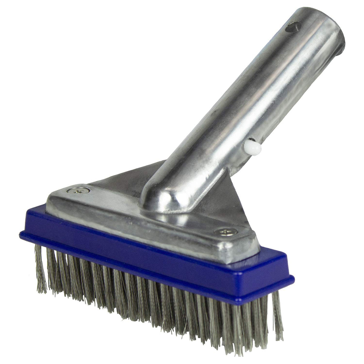 Poolmaster - Cepillo para Polvo para Algas con Parte Trasera de Aluminio y cerdas de Acero Inoxidable, Neutral, 12,7cm