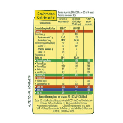 NIDO FortiCrece Deslactosado en Polvo, Lata de 1.08 kg