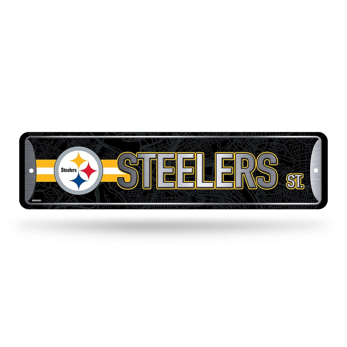 Rico Industries Placa Metálica Decorativa NFL - Steelers de Pittsburgh
