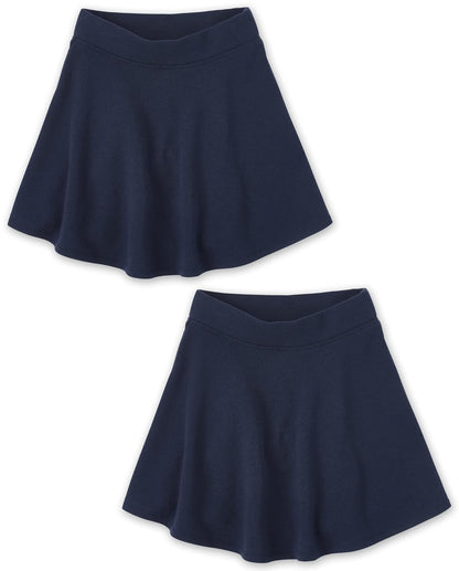 The Children's Place Falda Escolar con Short Integrado para niña - Tidal 2 unidades - 2XG