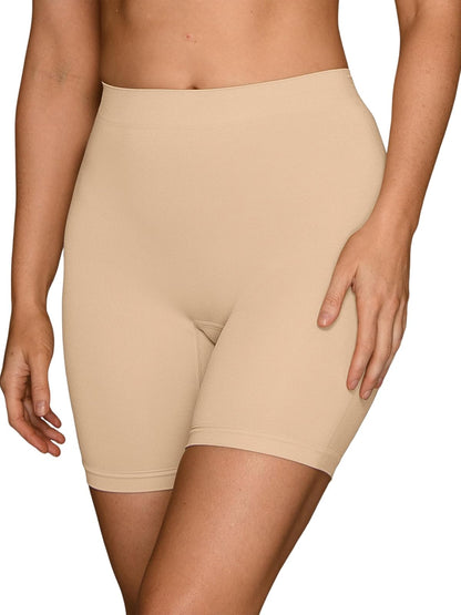 Vanity Fair Boxer Corto sin Costuras - Suavizante ligero - Antirozaduras - Damasco neutro - 2XL