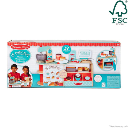 Melissa & Doug Panadería La Patisserie, Juguete de Madera (39 Piezas) - Certificados FSC