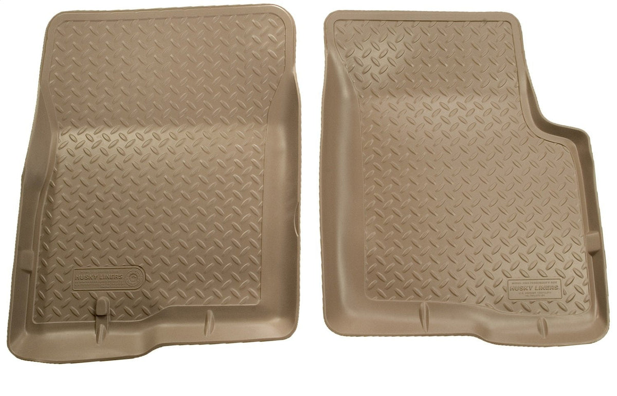 Husky Liners Alfombrillas de Estilo Clásico 35113 para Toyota Tacoma 1995-2004, Café - Tapetes de piso delantero de estilo clásico - Beige Bronceado