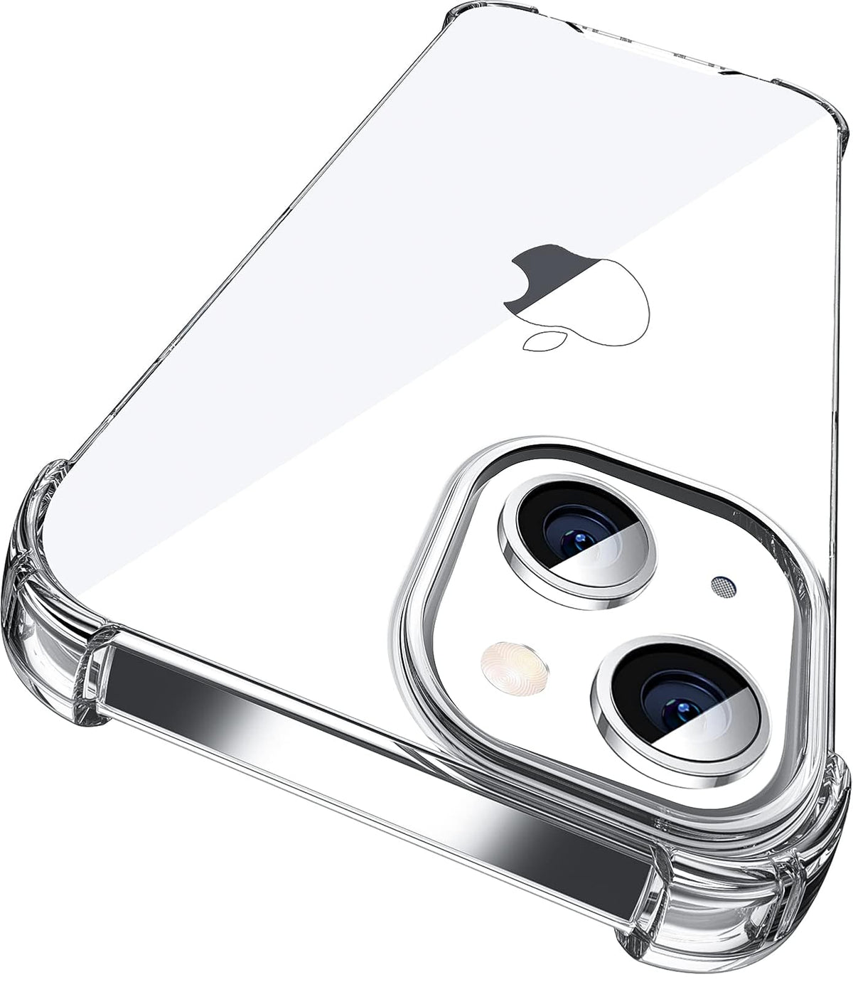 ORIbox Funda para iPhone 13, con 4 Esquinas a Prueba de Golpes, Transparente, Funda para iPhone 13