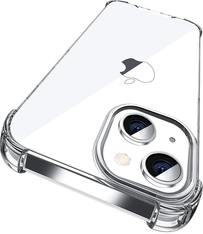 ORIbox Funda para iPhone 13, con 4 Esquinas a Prueba de Golpes, Transparente, Funda para iPhone 13