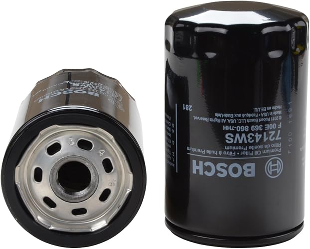 Bosch Workshop Filtro de Aceite de Motor 72143WS | Compatible con Select Chrysler, Dodge, Ford, Jaguar, Jeep, Mazda, Mercury, MG, Mitsubishi, Lincoln