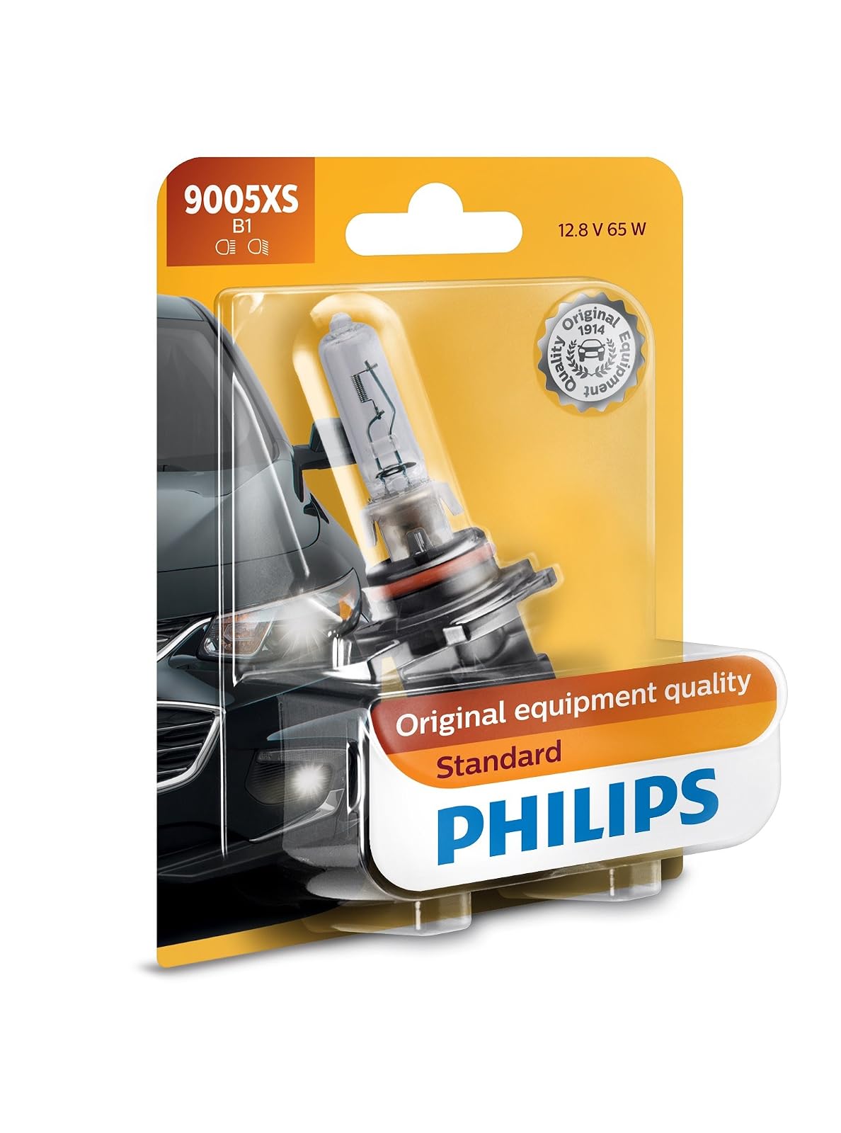Philips Lámpara Delantera Halógena Estándar de Repuesto 9005XS, 1 Pieza