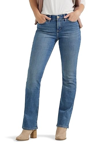 Lee Flex Motion Jean con Corte de Bota de Ajuste Regular para Mujer, Open Seas, 38 Largo