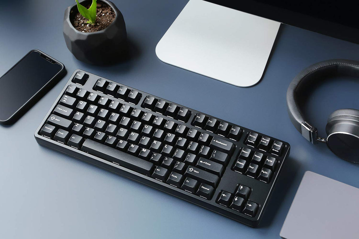 DROP GMK - Juego de teclados mecánicos Personalizados de Color Blanco sobre Negro, 146 Teclas, Arco ABS Doble, Perfil Cereza, para 60%, TKL, 1800 diseños, etc
