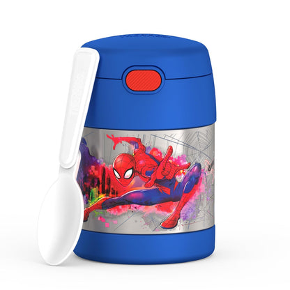 Thermos FUNTAINER Frasco Aislado con Cuchara Diseño Minnie, 10 oz - Hombre araña - 10 onzas (295.73ml)