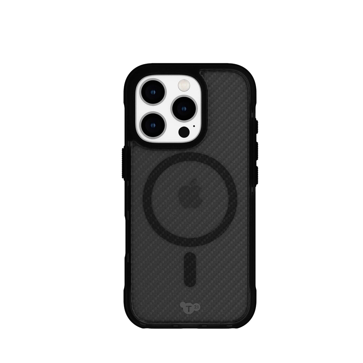tech21 EvoArmor para iPhone 16 Pro Compatible con MagSafe - Funda de protección contra Impactos 21x estándar Militar Probado en Negro