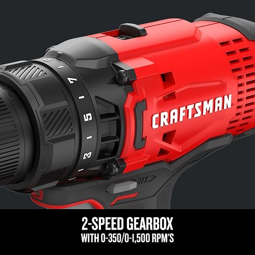 CRAFTSMAN - V20* Kit de taladro/desarmador inalámbrico (CMCD700C1)