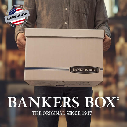 Caja bancaria Stor/Archivo Resistencia media Cajas de almacenaje con tapa de elevación, Carta/Legal, Paquete de 20(0076315)