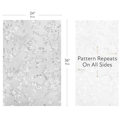 Artscape Blossom - Película Decorativa para Ventana de privacidad con patrón de Vidrio Texturizado, no calcomanía y protección UV, fácil de aplicar y extraíble, 24 x 36 Pulgadas, Fabricado en Estados