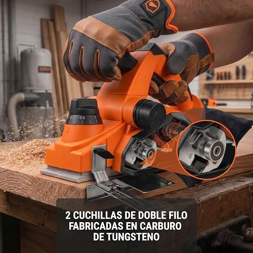 Truper CEPEL-3-1/4A4, Cepillo eléctrico 3-1/4" 850 W, profesional