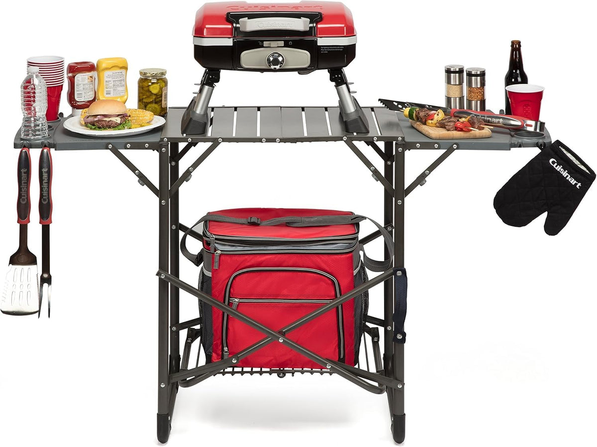Cuisinart 3-Piece Asar a la Parrilla Juego de Herramientas de Tres Piezas con la Parrilla Guante, Negro