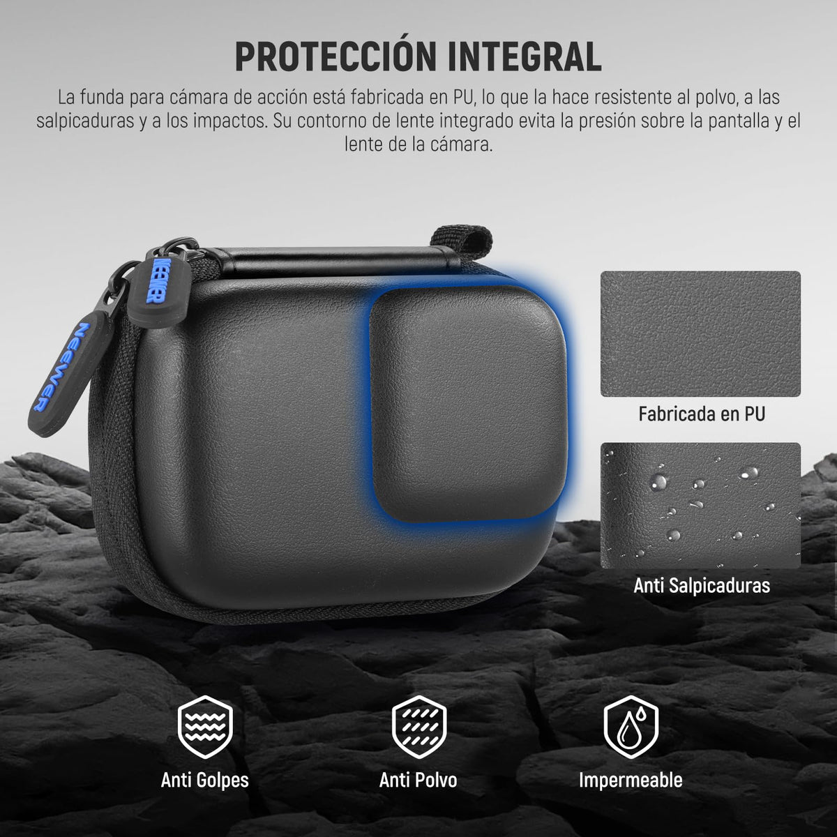 NEEWER Estuche Transporte para Pocket 3, Compatible con DJI Osmo Pocket 3 Gimbal Cámara & Asa & Creator Combo Accesorio Filtro