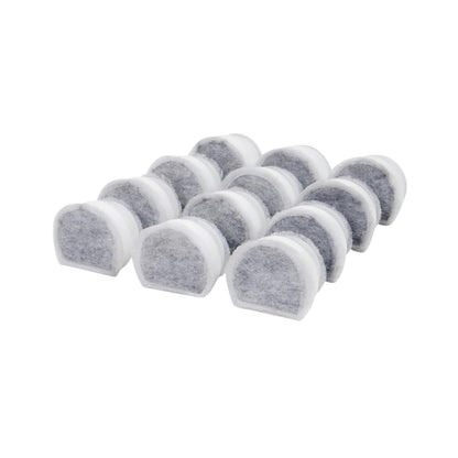 PetSafe Drinkwell Replacement Carbon Filters, Dog and Cat Ceramic and 2 Gallon Water Fountain Filters, 12-Pack