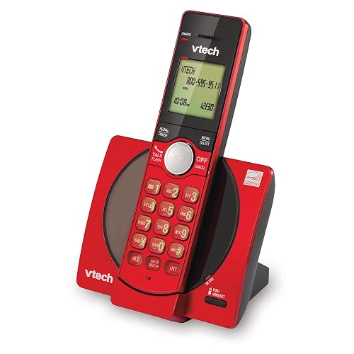 VTech - Teléfono inalámbrico ampliable DECT 6.0 CS6919-16 con identificador de llamadas y altavoz, rojo WLM