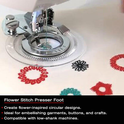 Janome Aditamento para Coser Flores para Maquina Recta