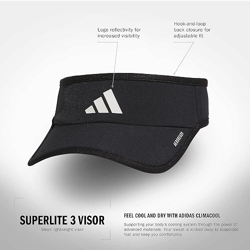 Adidas Superlite Visor – Lightweight Athletic Sport Hat for Workouts Visor Unisex Adulto