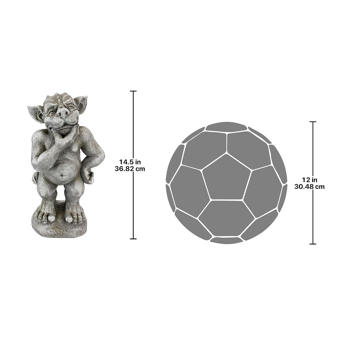 Design Toscano Plato The Ponderer - Estatua de gárgola