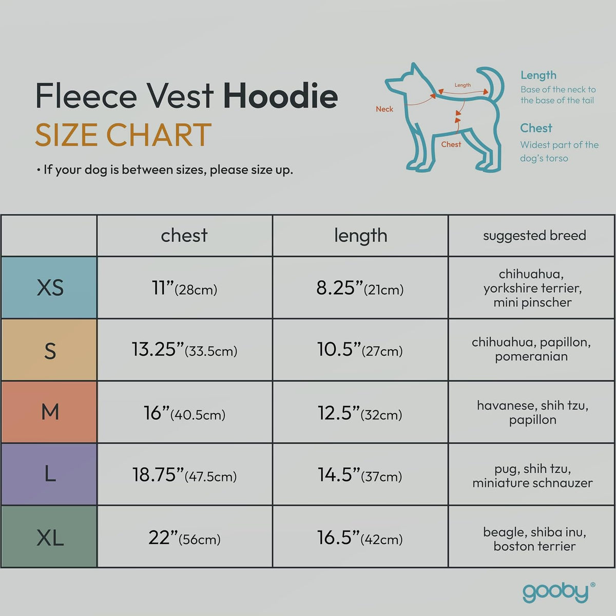 Gooby Every Day Fleece Cold Weather Dog Vest with Hoodie for Small Dogs, Green, Large
